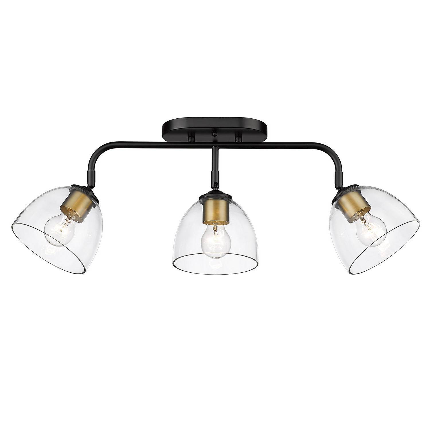 Three Light Semi-Flush Mount - Image 2
