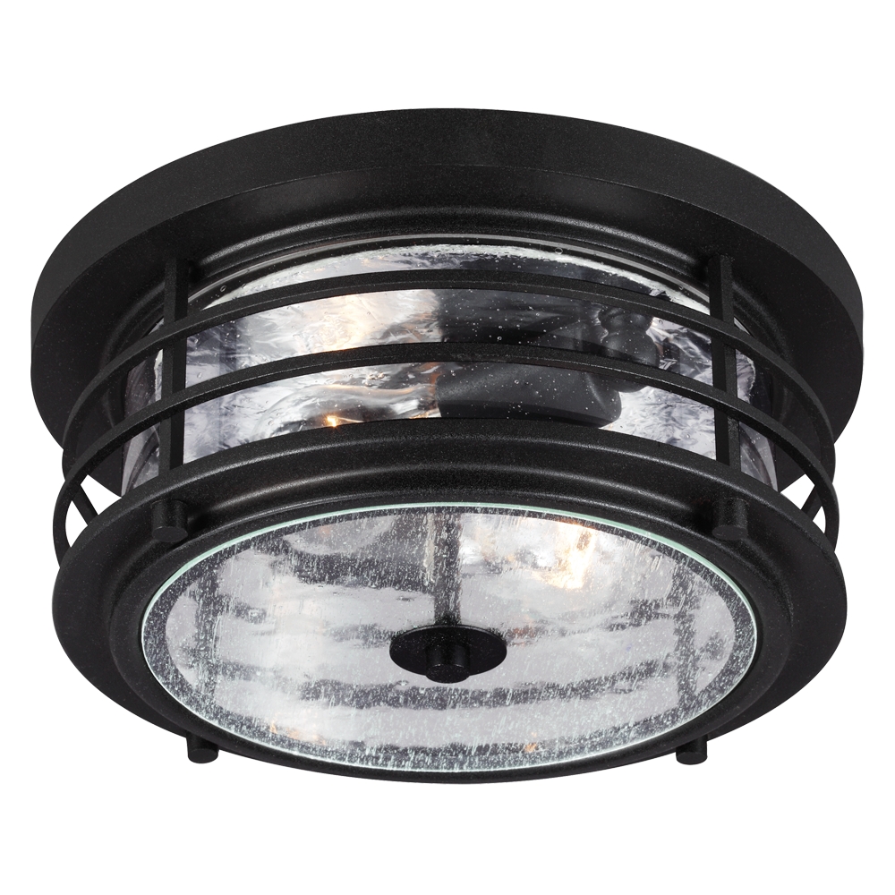 Two Light Outdoor Flush Mount